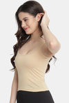 Bleeding Heart Cotton Camisole (Pack of 2) - Pink Beige — thumbnail 4